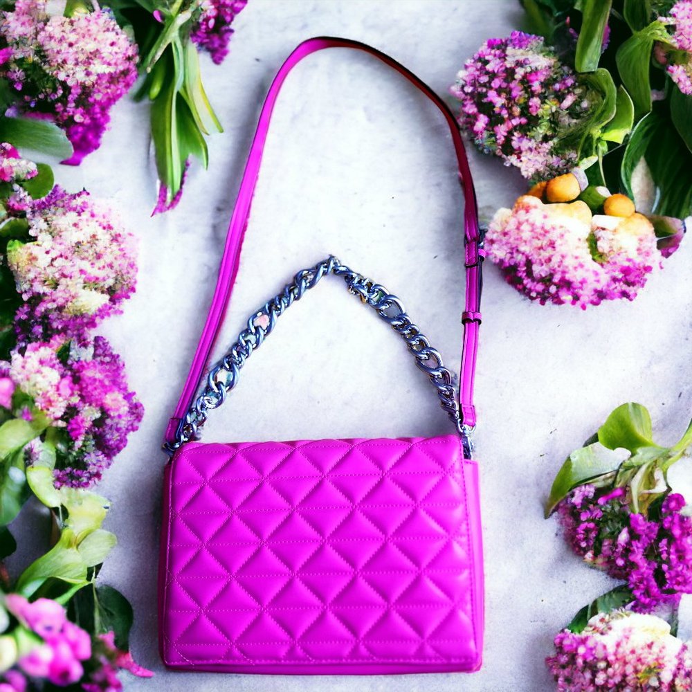 Hamptons Quilted Chain-Strap Shoulder Bag (Call it Spring) NWOT Crossbody bag